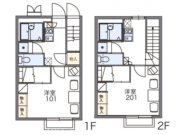 レオパレスアントラーの物件間取画像